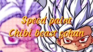 Speed paint chibi beast gohan