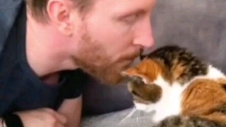 Tear-jerking: Even as he stumbles with age, the owner gives his all to stay by his 20-plus-year-old 