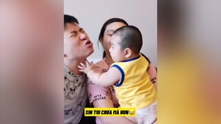 Bố ko được hô.n mẹ của con.giadinh các mom có cảnh này ko?😃beyeu kute mebim funny trending fb_triethuyen cười fyp tiktokdance lambo