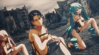 【🥰SEXY MMD】แทมิน - อาชญากร (R13/Levi/Miku/Luka)