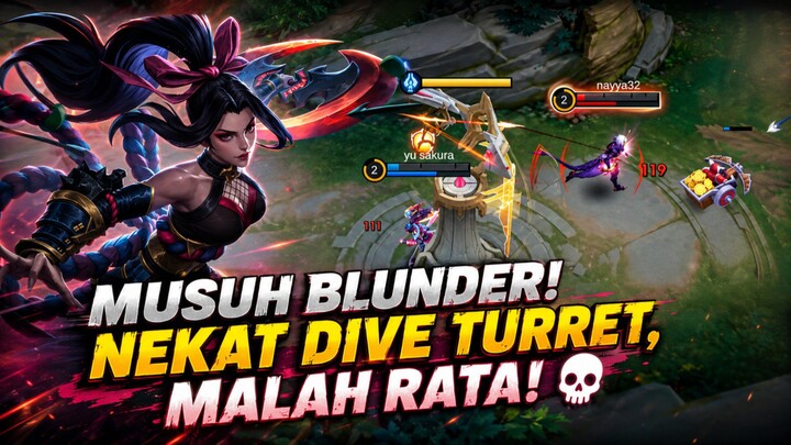 Musuh Blunder! Nekat Dive Turret, Malah Rata! 💀
