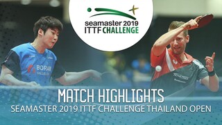 Seo Hyundeok vs Ruwen Filus | 2019 ITTF Challenge Thailand Open (Final)