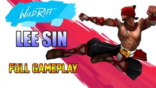 LEE SIN FULL GAME PLAY - WILD RIFT