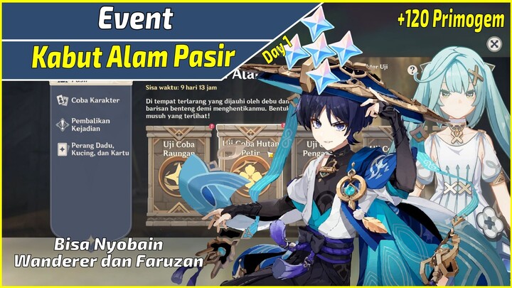 New Event Kota Kabut Alam Pasir Day 1 | Genshin Impact Indonesia