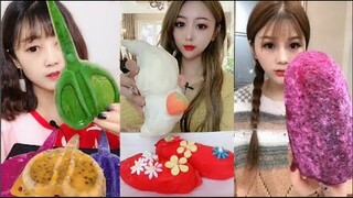 Thánh Ăn Đá Ăn Đá Lạnh Màu Sắc Hình Dạng Bất Thường Thú Vị - ASMR Ice Crunchy Eating sound#157