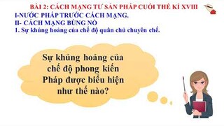 #LICHSU8 | BÀI 2: CÁCH MẠNG TƯ SẢN PHÁP