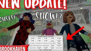 ใหม่ ROBLOX บรูคฮาเวน 🏡RP UPDATE! การตั้งค่าเซิร์ฟเวอร์ส่วนตัว บ้านใหม่ หิมะ และน้ำท่วม