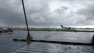 Takeoff Airbus 320 NEO Citilink Ketika Hujan