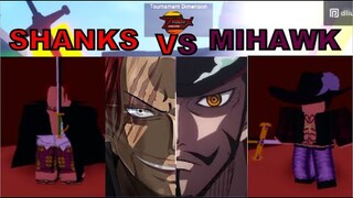 Shanks Vs. Mihawk: Who is better? in Roblox Anime Fighting Simulator