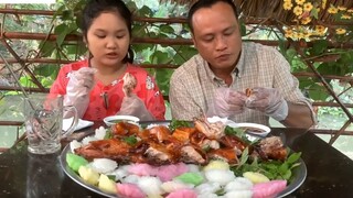 THỎ QUAY TRONG MỀM NGOÀI GIÒN, Ăn Kèm Bánh Bò Ngon Hết Sảy _ 5