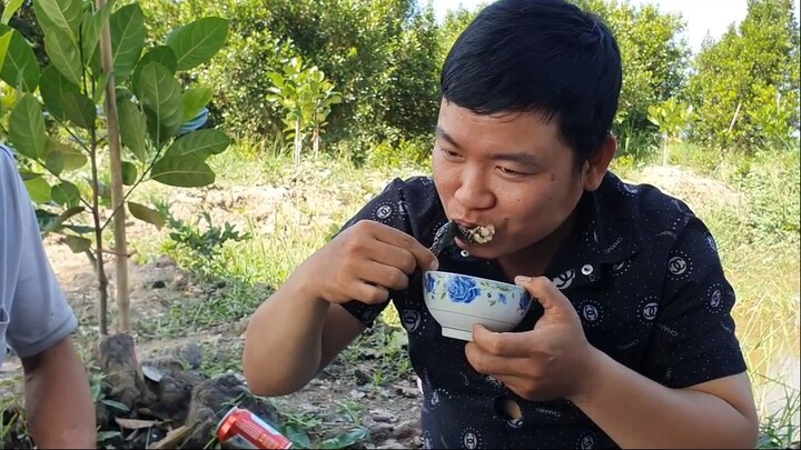 Ếch Nướng Lèo,Cá Nướng Gấp Tre Tiếp Đãi Em Tuấn Đến Thăm Bác 2 Và Chú Út