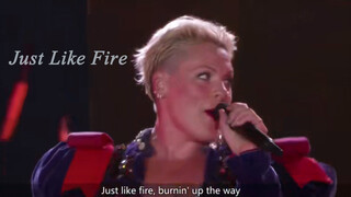 [Âm nhạc][Live]P!nk - <Just Like Fire>|<Alice ở xứ sở trong gương>