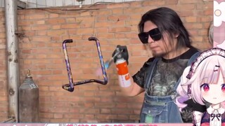 「白菜Reaction」Japanese Lolita watched Handicraft Geng make a fish tank stand, and laughed out loud aft