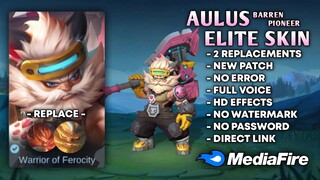 Aulus Barren Pioneer Elite Skin Script No Password | Full Sound & Full Effects | MLBB