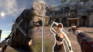 เกมเสมือนจริง ทดสอบดาบเลเซอร์ Lightsaber | เกม Blade and Sorcery VR แคสเกมอีสาน | VR Game