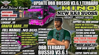 UPDATE OBB BUSSID V3.6.1 SOUND HINO RK8 TERBARU | FULL MARKAS GRAFIK HD | BUS SIMULATOR INDONESIA