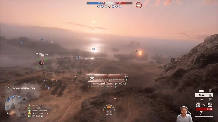 Battlefield 1 Dando Clases de Pilotaje 40 -1 Llanto en Tierra.