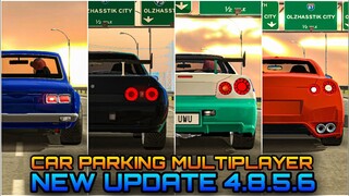 HAKOSUKA vs R32 vs R34 vs R35 | Sound and Top Speed | Car Parking Multiplayer New Update 4.8.5.6