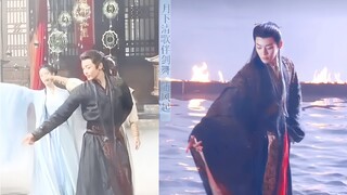 [Hou Minghao Dance] Tight-fitting inner garment + elegant long-sleeved contrast version