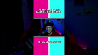 Prank Jadi Polisi Bubarin Geng Motor ! #shorts