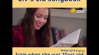 Olivia Rodrigo Reads Lyrics On Her Old Songbook When She Was 10