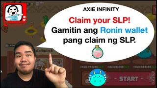 Claim SLP using Ronin (TAGALOG) I Ronin wallet SLP claiming