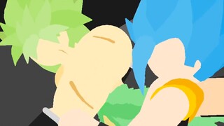 [Stickman] Dragon Ball 7 - Broly vs Gogeta, evokes childhood memories | Gogeta vs Broly - Pivot Anim