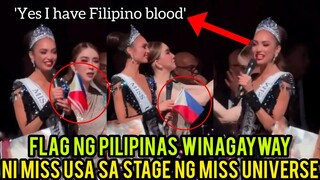 Taas Noong Winagayway ni R'Bonney Gabriel ang Flag ng Pilipinas sa stage ng Miss Universe 2022