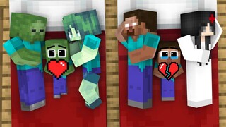 Monster School : Family Baby Zombie and Precious Diamond - Sad Story - Minecraft Animation