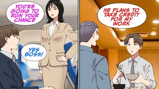 On the way to a business meeting with my boss, who always steals my credit [Manga Dub]