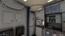 Airplane Boeing 777-300 interior in Microsoft Flight Simulator 2024