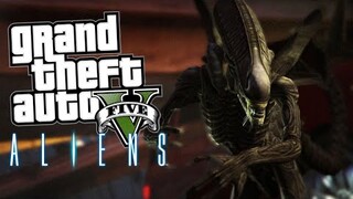 Alien Xenomorph Mod | GTA 5 Momen Lucu (Bahasa Indonesia)