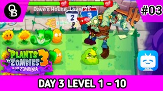GARGANTUAR NYA SEREM WOY 😱 Plants Vs Zombies : Welcome To Zomburbia - Day 3 Level 1-10