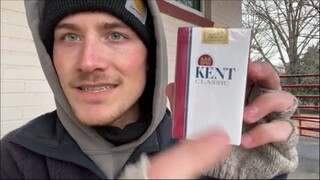 Smoking a Kent Classic King Cigarette - Review
