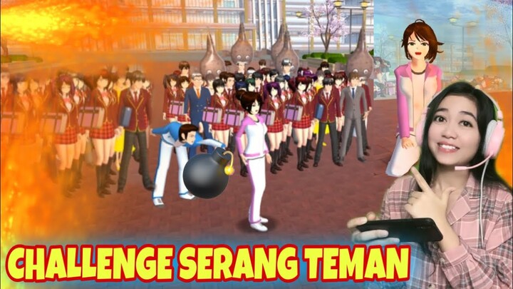 CHALLENGE SERANG SEMUA TEMAN SEKOLAH SAKURA SCHOOL SIMULATOR | #sakuraschoolsimulator #fyp #trending