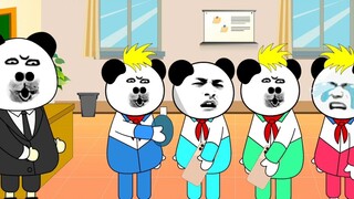 [Silly Animation] When the whole class bumped into their dad together, only one dad came to the pare