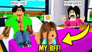 i let my best friend sleep over in ROBLOX BROOKHAVEN RP!