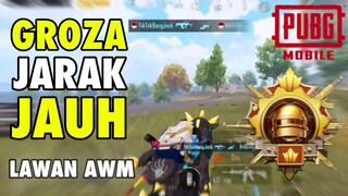 😱GROZA JARAK JAUH!! MUSUHNYA PAKEK AWM🔥 - PUBG MOBILE INDONESIA