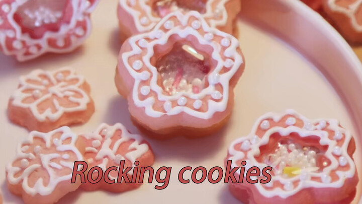Food making- Beautiful cherry biscuit