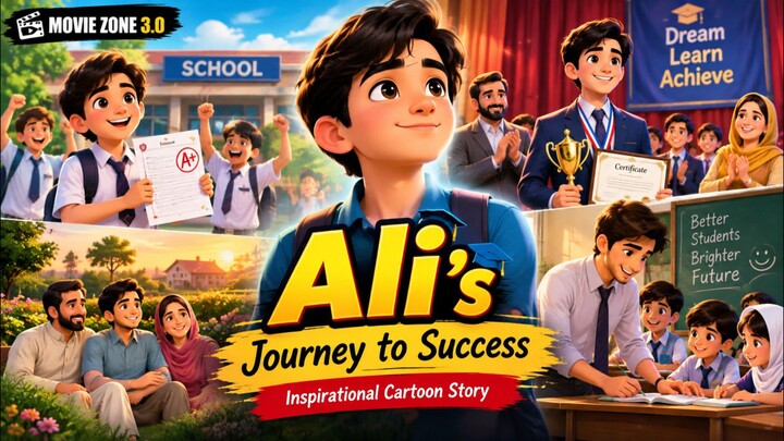 🏆 Ali’s Journey to Success | Inspirational Cartoon Story