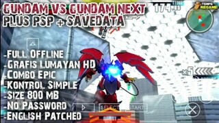 RILIS !!! Game Gundam vs Gundam Next Plus PPSSPP Ukuran Kecil Di ANDROID Offline