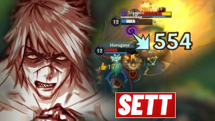 SETT SUPER SCARY CHAMPION IN WILD RIFT SEASON 6 HIGHLIGHTS