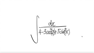 trig integral ∫1/(4-3cos^2(x)+5sin^2(x)) dx