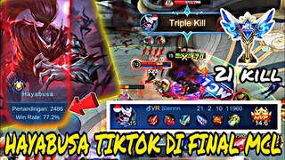 PAKE HAYABUSA TIKTOK DI FINAL MCL AUTO BANTAI ! Stenly Hayabusa Gameplay