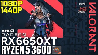 Valorant | Ryzen 5 3600 + RX 6650 XT | 1080p, 1440p, benchmarks!