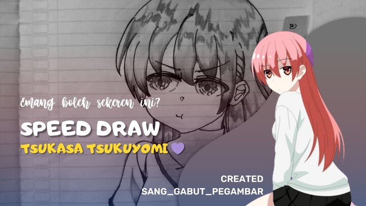 [ Speed Draw ] Tutorial cara Meng-arsir TSUKASA TSUKUYOMI ♥️|| Draw fanart my style