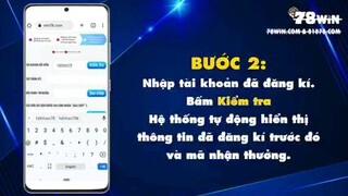 HƯỚNG DẪN TẢI APP 𝟕𝟖𝐖𝐈𝐍 & NHẬN LỘC TÂN THỦ +𝟕𝟖𝐊