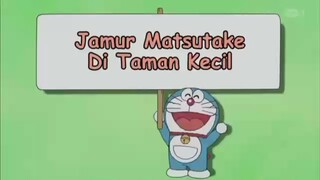 Doraemon jamur Matsutake di taman kecil