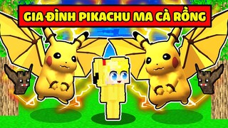 TÔ GÀ EM BÉ ĐƯỢC GIA ĐÌNH MA CÀ RỒNG PIKACHU NHẬN NUÔI TRONG MINECRAFT *TÔ GÀ 100 NGÀY PIKACHU TẬP 3