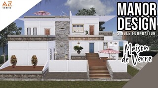 LifeAfter: SINGLE MANOR - Modern Style Maison de Verre | Manor Design | Tutorial